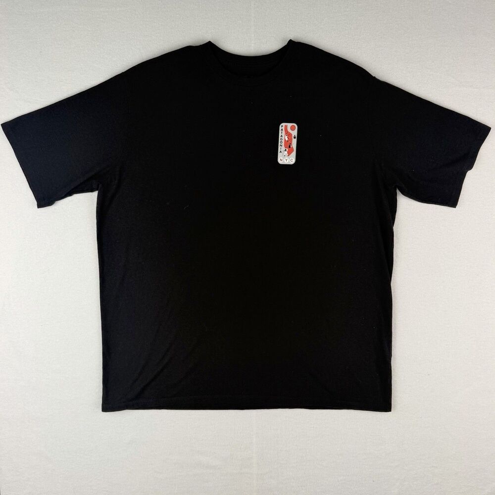 Patagonia NYC Graphic T-Shirt Men’s XL Black 50/50 Recycled Cotton